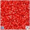 BeadTin Ruby Transparent 11mm TriBead Plastic Craft Beads (500pcs)